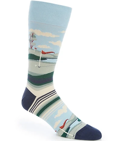 Cremieux Golf Course Crew Dress Socks