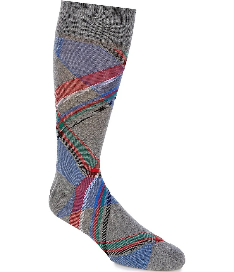 Cremieux Harrington Plaid Crew Dress Socks