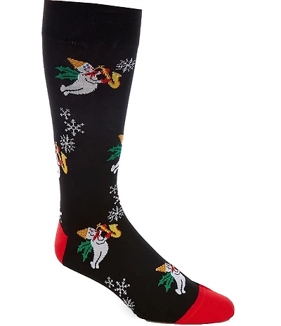 Cremieux Jazzy Mr. Bingle Crew Dress Socks