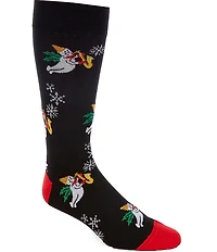 Cremieux Jazzy Mr. Bingle Crew Dress Socks