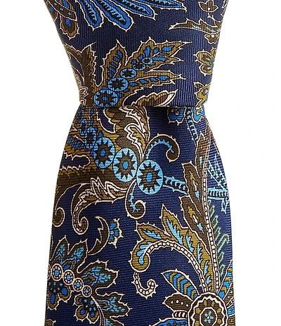 Cremieux Jose Paisley Print Traditional Woven Silk Tie