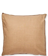 Cremieux Khaki Cotton Euro Sham