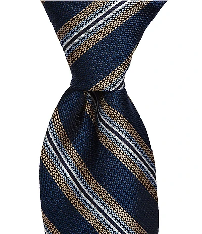 Cremieux Mayfair Stripe 3 3/8#double; Silk Tie