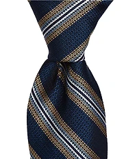 Cremieux Mayfair Stripe 3 3/8#double; Silk Tie