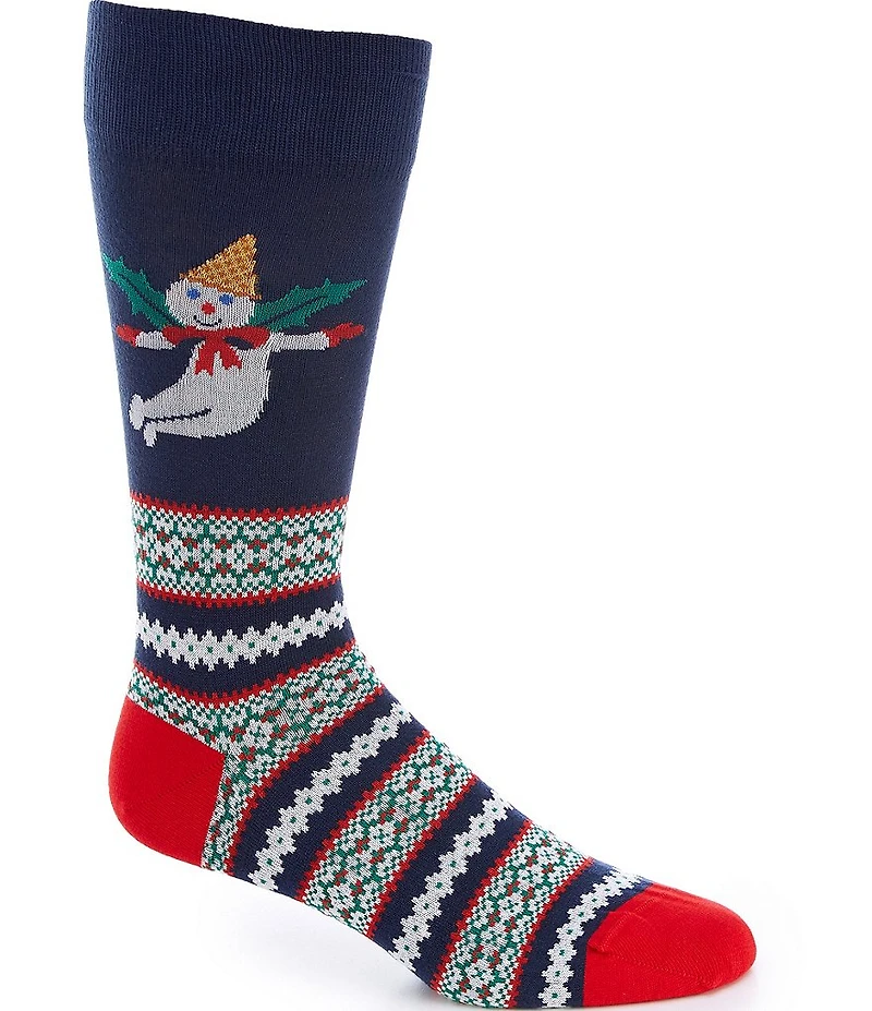 Cremieux Mr. Bingle Fair Isle Crew Dress Socks
