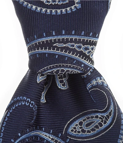 Cremieux Paisley Pattern 3 1/3#double; Traditional Silk Tie