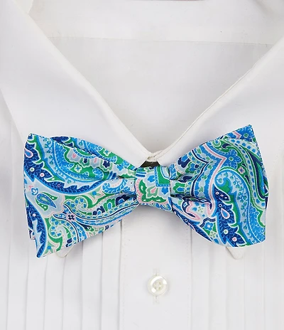 Cremieux Paisley Print Silk Bow Tie