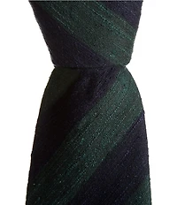 Cremieux Shantung 3 1/8#double; Silk Stripe Tie
