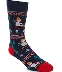 Cremieux Sledding Mr. Bingle Crew Dress Socks
