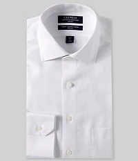 Cremieux Slim Fit Non-Iron Spread Collar Basketweave Dress Shirt