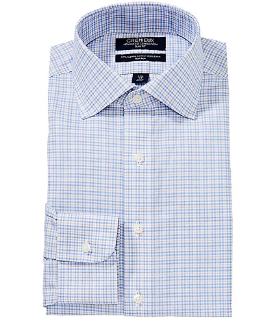 Cremieux Slim Fit Non-Iron Spread Collar Check Dress Shirt