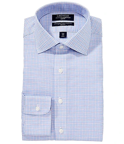 Cremieux Slim Fit Non-Iron Spread Collar Check Print Dress Shirt