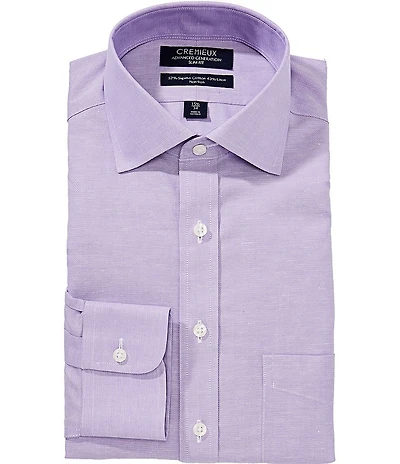 Cremieux Slim Fit Non-Iron Spread Collar Solid Dress Shirt