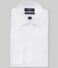 Cremieux Slim Fit Non-Iron Spread Collar Solid Pinpoint Dress Shirt