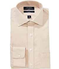 Cremieux Slim Fit Non-Iron Spread Collar Solid Twine Dress Shirt