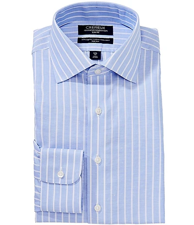 Cremieux Slim Fit Non-Iron Spread Collar Striped Dress Shirt