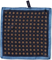 Cremieux Tailored Neat Pattern 12#double; Silk Pocket Square