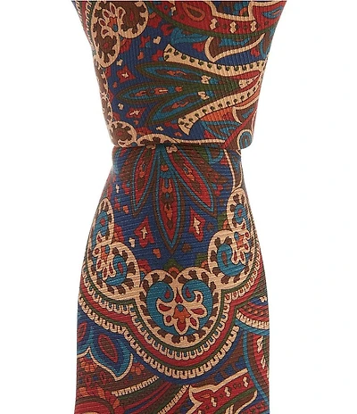 Cremieux Thiago Paisley Traditional 3 1/8#double; Silk Blend Tie