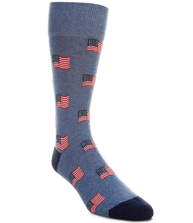 Cremieux Waving Flags Crew Dress Socks