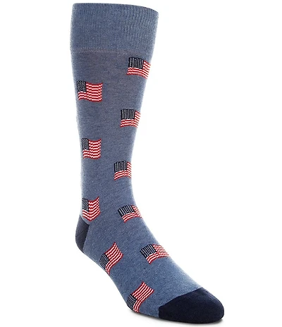 Cremieux Waving Flags Crew Dress Socks