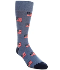 Cremieux Waving Flags Crew Dress Socks