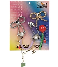 Crocs Girls' Meta Icon Jibbitz™ Charms 5-Pack