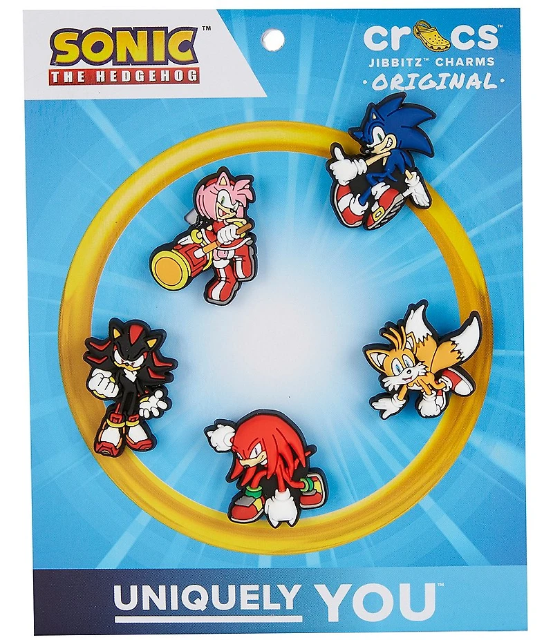 Crocs Kids' Sonic the Hedgehog Jibbitz™ Charms 5-Pack