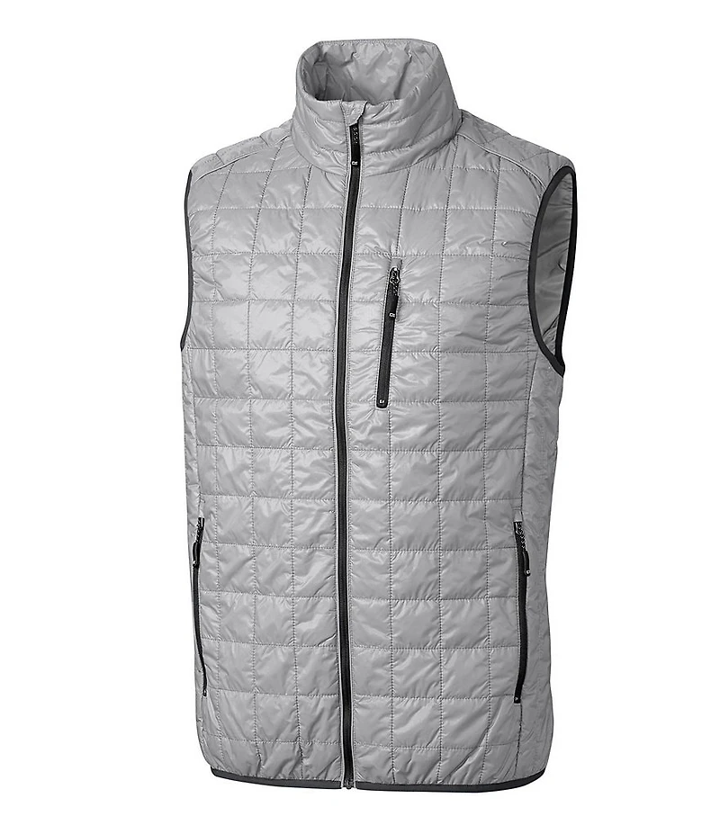Cutter & Buck Big & Tall Rainier Packable Full-Zip Insulated Puffer Vest