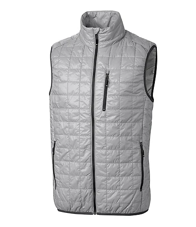 Cutter & Buck Big & Tall Rainier Packable Full-Zip Insulated Puffer Vest