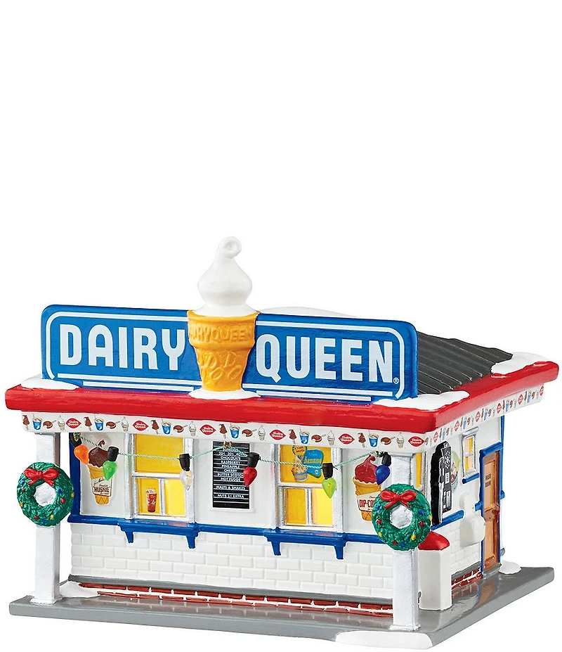 Department 56 Snow Village Dairy Queen Lit Building