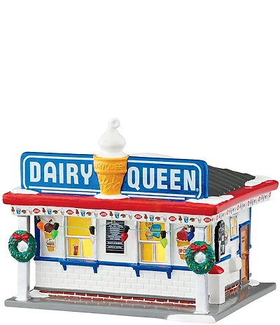 Department 56 Snow Village Dairy Queen Lit Building