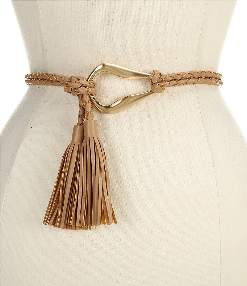 Dillard's .5#double; Organic Buckle Rope Belt