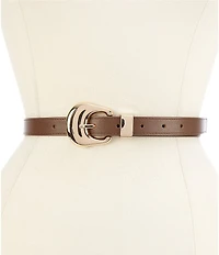 Dillard's Organic Chunky Hardware Leather Belt