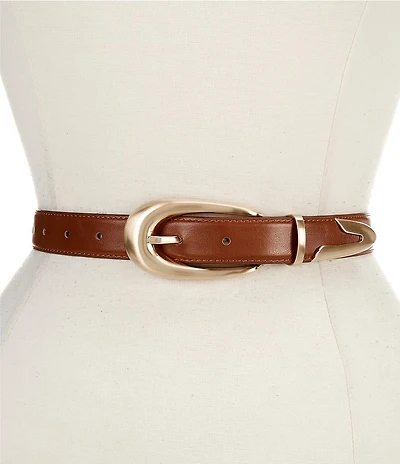 Dillard's .94#double; Elongated Buckle Belt with Tip