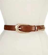Dillard's .94#double; Elongated Buckle Belt with Tip