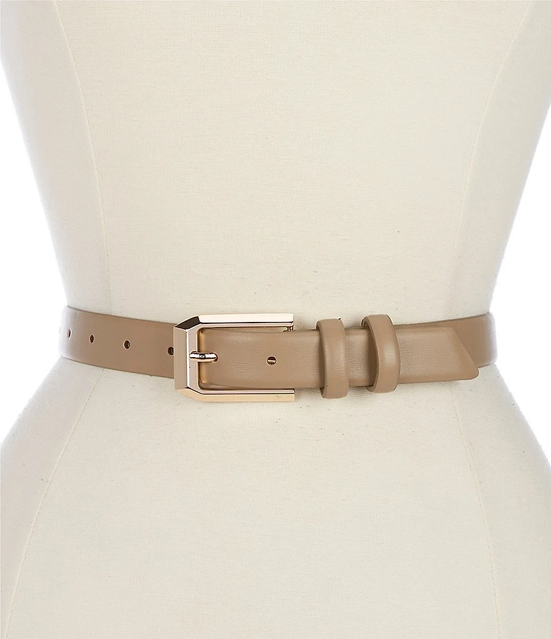 Dillard's 0.98#double; Geo Buckle Gold Tone Belt
