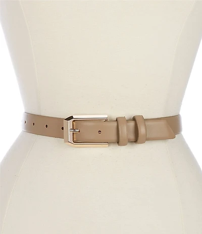 Dillard's 0.98#double; Geo Buckle Faux Leather Belt