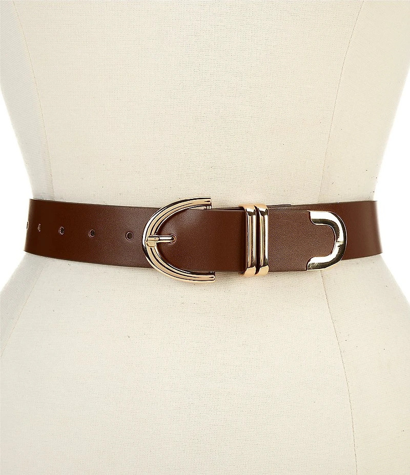 Dillard's 1.25#double; Multi Loop Gold Tone Belt