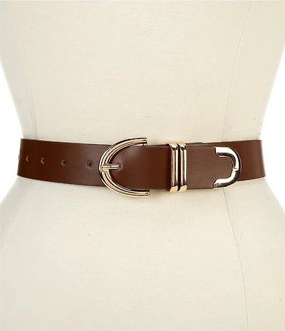 Dillard's 1.25#double; Multi Loop Gold Tone Belt