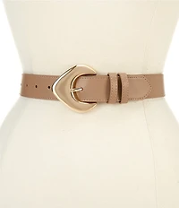 Dillard's 1.34#double; Soft Triangle Oversized Buckle Belt
