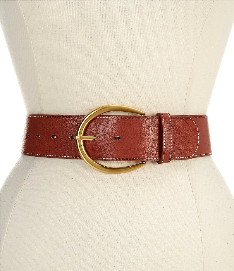 Dillard's 2#double; Round Buckle Belt