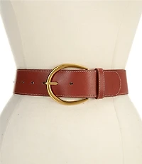 Dillard's 2#double; Round Buckle Belt