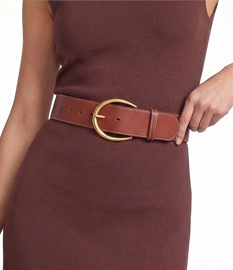 Dillard's 2#double; Round Buckle Belt