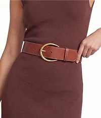 Dillard's 2#double; Round Buckle Belt