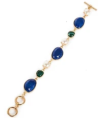 Dillard's Amalfi Gems & Pearls Link Line Bracelet