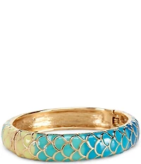 Dillard's Blue Ombre Fish Scale Resort Hinge Bracelet