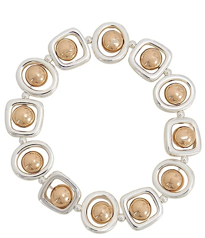 Dillard's Organic Open Metal Orbital Stretch Bracelet