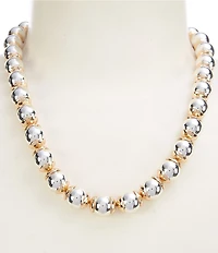 Dillard's Coated Bead Short Strand Collar Necklace