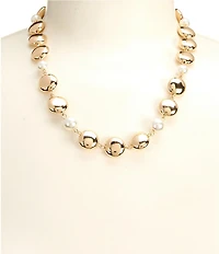 Dillard's Coins and Pearls Collar Necklace