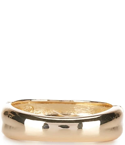 Dillard's Concaved Metal Oval Hinge Bracelet